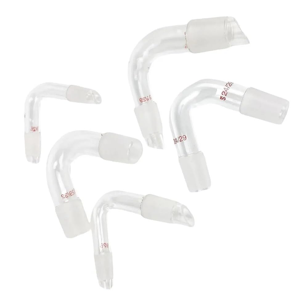 Glassware Labware #14#19#24#29#34 Joint Equal Glass Distillation Adapter Head Elbow Bend Lab(14-23 Joint)