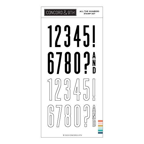 Concord & 9th All The Numbers Stamp Set