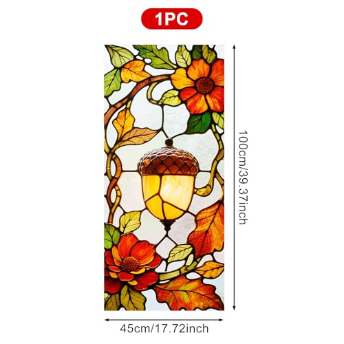 Película decorativa para ventana estilo vitral 17.7x39.3 pulgadas miniatura 3