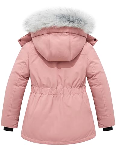 wantdo Girl's Winter Coat Waterproof Puffer Jacket Warm Hooded Parka2