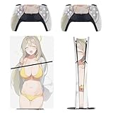 PS5 Slim デジタル版 スキンシール ブルーアーカイブ 十六夜ノノミ 水着 PlayStation 5 保護ステッカー プレイステーション 5 薄型スキン 保護シール 全面保護 側面対応＆両面対応 耐久性 指紋/傷/汚れ/ほこり防止 傷隠し 気泡ゼロ 散熱良い 手触り良い 本体とゲームコントローラー専用ステッカー 簡単取付 繰り返し貼り付け可能 スリム アクセサリー 人気 アニメ おしゃれ