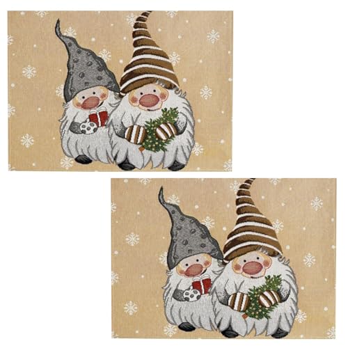 Gobelin platzdeckchen Weihnachten 15 2 Stück Tischset Mitteldecke Platzdeckchen Gobelin Winter Weihnachten...