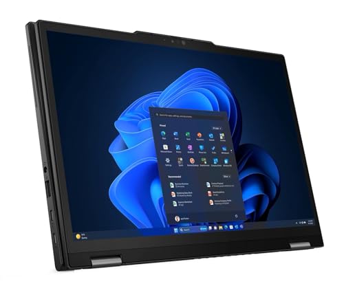 Image of Lenovo ThinkPad X13 2-in-1 Gen 5 Laptop with Intel Core Ultra 7 155U Processor, 13.3 inch WUXGA, Touch Display, 16GB RAM, 1TB SSD, Pen, 5MP RGB+IR Cam, Integrated Intel Graphics, FP Reader, and Win 11Pro