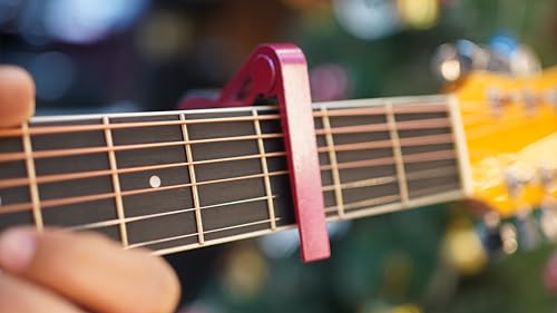 Image of Bajaao Metal Capo For Guitar, Ukulele, Mandolin & Banjo - Pink