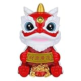ソーラーおもちゃ 首振り人形 置物 ソーラー ダンシング トイ 太陽光発電 中国 旧正月 新年 獅子飾り 幸運飾り 中華風 車 飾り 置物 お正月 飾り付け 縁起物 ダッシュボード おもちゃ ライオン 装飾 子供おもちゃ カー飾り 揺れるおもちゃ 車 ダッシュボード デコレーション