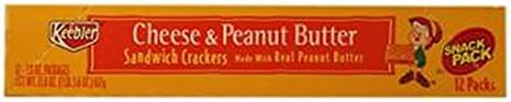 Keebler Sandwich CrackerCheese & Peanut Butter, 12 Count (COOKIE&CRACKER - SNACK SIZE)