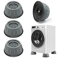 4 Stück Waschmaschine Füße, Anti Vibration Waschmaschine, Waschmaschine Dämpfer, Rutschfest Anti-Vibrations-Waschmaschinenunterstützung, Waschmaschine Anti Vibration Füße Verlängern Ihre Lebensdauer