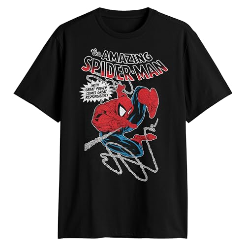 Marvel Amazing Spider-Man City Swing Great Power T-Shirt
