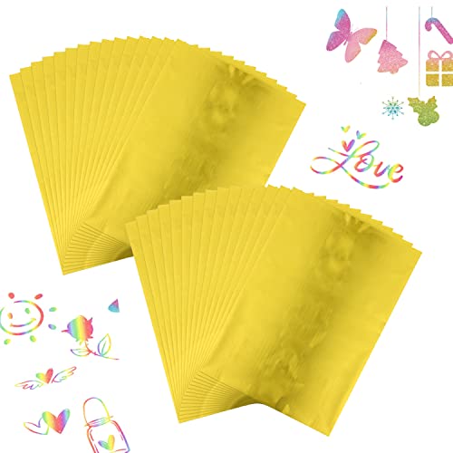 BAOFALI 100 Sheet 7.9x11.4inch Toner Reactive Foil,Foil Paper for Toner Foiling Foil by Laser