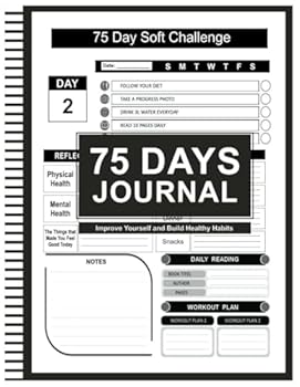 75 Day Journal and Challenge Tracker: 8.5" x 11" 100+ Pages