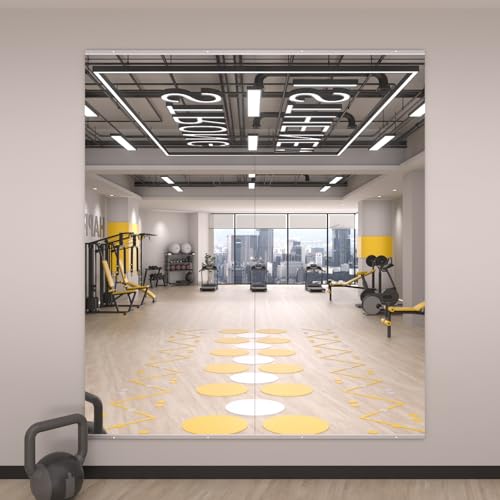 Image of LOAAO Home Gym Mirror 63 inchx28 inch, 2 PCS