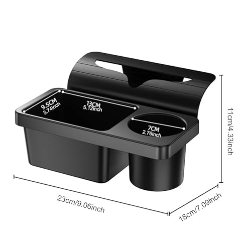 Portavasos para puerta de carro con organizador y soporte para teléfono miniatura 3
