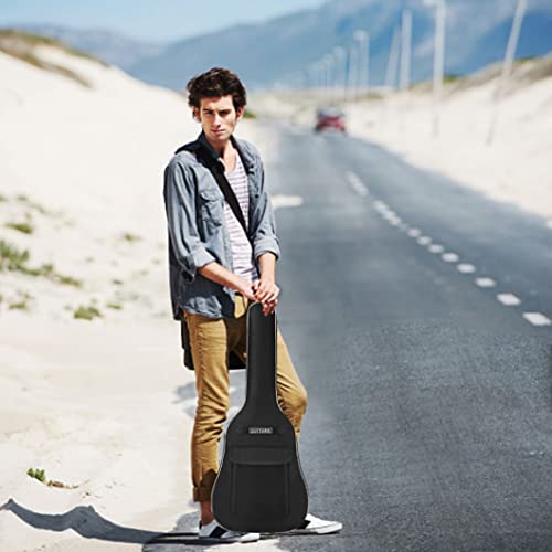 Sac de guitare Gig Acoustique Sac à dos Soft Softpack Terproofroping Couvercle Couvercle 40/41 pouces Noir, accessoires… - Les Beatles, Paul McCartney, John Lennon, RIngo Starr, George Harrison Sac de guitare Gig Acoustique Sac à dos Soft Softpack Terproofroping Couvercle Couvercle 40/41 pouces Noir, accessoires… – Image 6