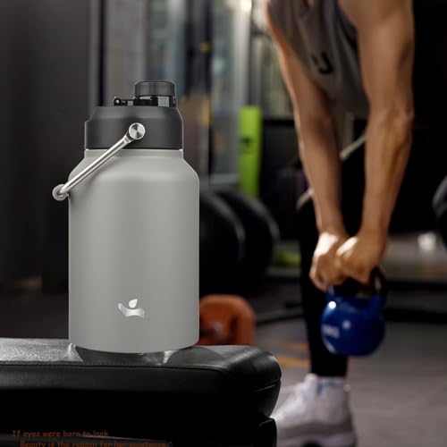 Image of Konokyo 64 oz Insulated Stainless Steel Water Bottle Jug with Handle