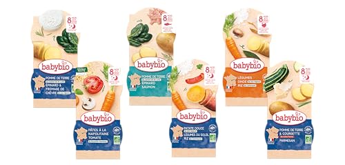BABYBIO - 12 petits plats pour bébé - Repas midi et soir -...