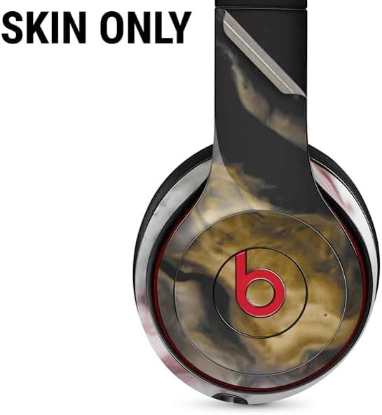 Skinit Decal Audio Skin Compatible with Beats Solo 3 Wireless - Gold Blush Marble Ink Design