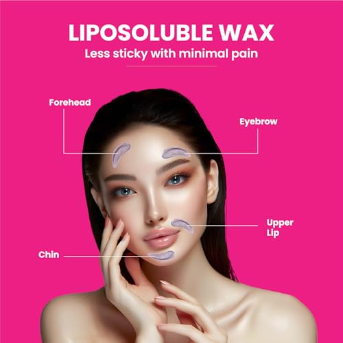 Image of Urban Yog Brazilian Beans Wax, Face Wax Refill Pack (100 g) | Stripless Bean Wax for Face Hair Removal | Liposoluble Brazilian Wax for Women | Upper Lip & Katori Wax for All Skin Types