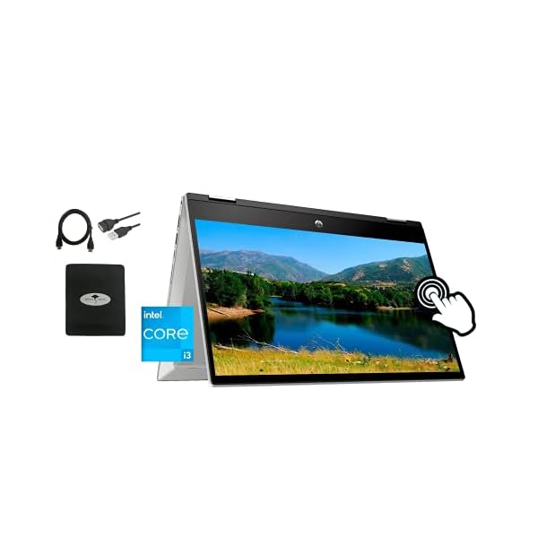 HP 2021 Newest Pavilion x360 2in1 14" Touchscreen Laptop, 11th Gen Intel Core i3-1115G4(Up to 4.1GHz, Beat i7-8565U), 16GB Memory, 512GB NVMe SSD, WiFi, Bluetooth, Webcam, Win10, w/GM Accessories