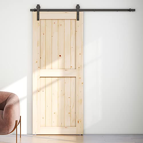 Bonikluba 6Ft Sliding Barn Door Hardware Kit For Single Door-Sturdy&Smoothly&Quietly-Heavy Duty-Easy To Install thumb #4