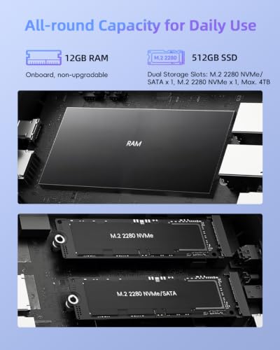 Image of Mini PC, Intel Core i3-8109U (up to 3.6GHz), 12GB RAM 512GB SSD