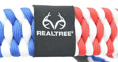 Ten Point Gear Realtree Paracord Archery Bow Wrist Sling - 100% Full Grain Leather 550 Paracord (Merica) | Perfect In Survival Situations | Required Bow Hunting Archery Accessory #TOP4