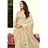 Womens Organza Silk Laurel Green Saree With Blouse Piece