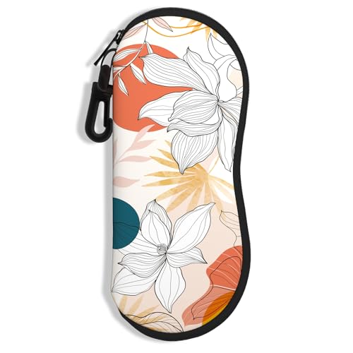 Image of Sunglasses Soft Case, Ultra Light Portable Neoprene Zipper Glasses Case for Men Women