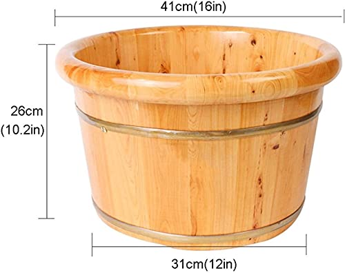Baril de Madera para Spa de Pies, Cubeta de Cedro Sólido con Masaje miniatura 4