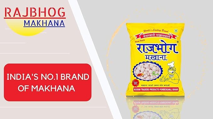 Image of Pink Delight Raj bhog Fox Nuts (Phool Makhana), 250 Gm Pack (Pack of 4)