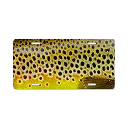Cafepress Brown Trout - alluminio targa - standard...