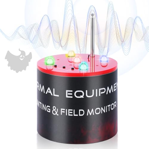 Image of Ghost Hunting Equipment - EMF Ghost Detector with 5 Adjustable Sensitivity Levels, 360 Paranormal Equipment Detection & Temperature Deviation Alerts for Professional Ghost Investigations