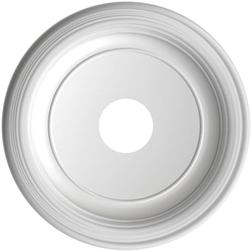 Image of Ekena Millwork 16 inchOD x 3 1 /2 inchID x 1 3 /8 inchP Traditional Thermoformed PVC Ceiling Medallion (Fits Canopies up to 9 1 /2 inch), Metallic Copper