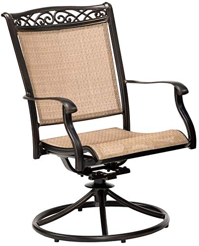 Hanover Fontana 9-Piece Dining Set With Eight Swivel Rockers And A 60 Inch Square Dining Table #TOP2