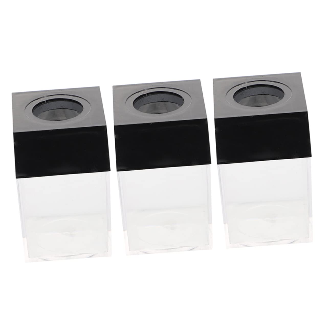 9 Pz Secchio Per Graffette Distributore Da Scrivania Piccolo Contenitore Trasparente Cucitrici Per Scrivania Organizzatore Di Oggetti Scolastici Carta Plastica Black
