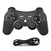 Produktbild JAMSWALL Wireless Controller für PS3, Wireless Controller Double Shock Gaming Controller 6-Achsen Bluetooth Gamepad Joystick mit kostenlosem Ladekabel für PS3 Controller für Playstation 3