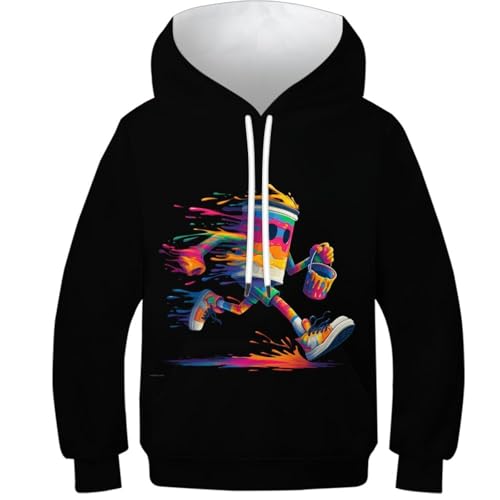 Sweat graffiti à capuche pour le collège et le quotidien des ados 10-12 ans