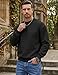JMIERR Mens Shirts Cotton Midweight Pullover Sweatshirts Fleece Casual Fashion Long Sleeves Clothing Mens Winter Apparel, US40(M), Black