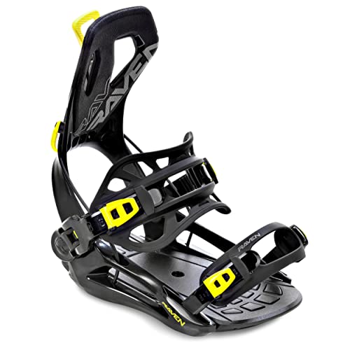 RAVEN Snowboard Bindung Fastec FT360 oder Multientry FTM450, FTM500, GT Alu (FT360 Lemon, S(35-39))