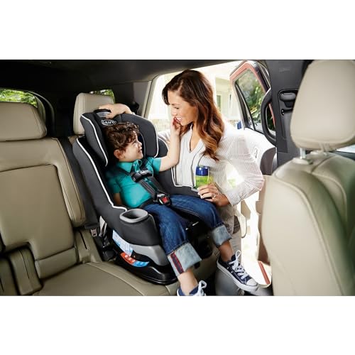 Graco Extend2Fit Convertible Baby Car Seat, Rear and Forward Facing, Adjustable Extension Panel for Extra Legroom, Gotham