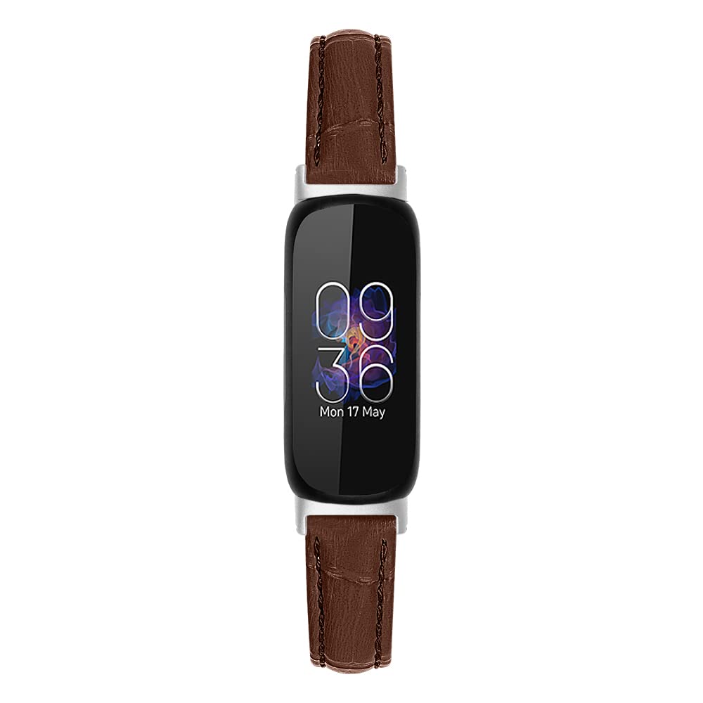 Armband kompatibel mit Fitbit Inspire 3 Bändern, Ersatz-Armband aus echtem Leder, Schnellverschluss, Uhrenarmbänder für Fitbit Inspire 3 Smartwatch-Zubehör