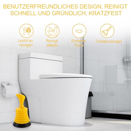 Tyafzzn 18cm Pömpel Klein Saugglocke Abfluss, Pümpel Saugglocke Plunger Sink Maximale Saugkraft Plunger Sink für Bad Küche Dusche Toilette