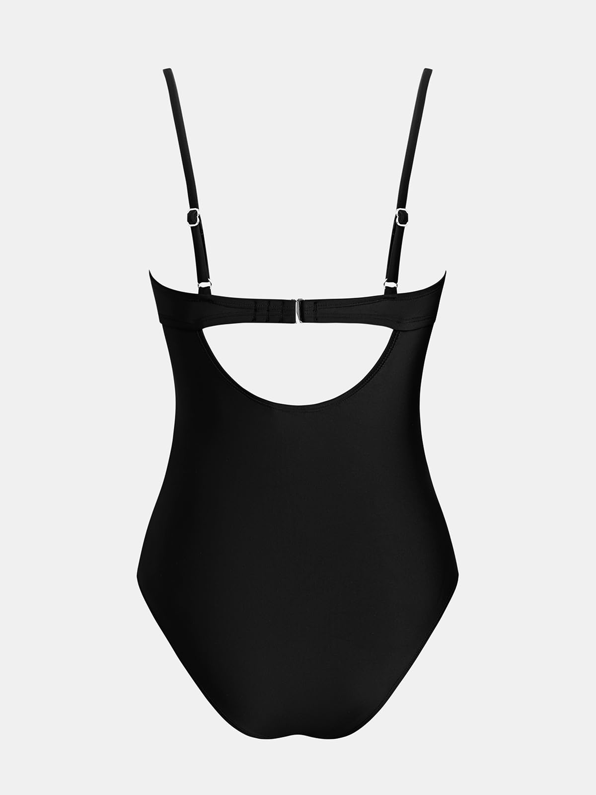CUPSHE Badeanzug Damen Scoop Neck Mesh Verstellbare Monokini | Träger Rückenhaken,Bequeme Passform,Für Strand und Pool