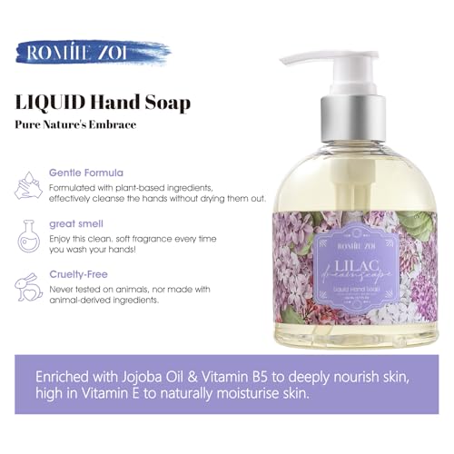 Image of ROMIIE ZOI Liquid Hand Soap with Gift Box - Lilac - 260ml / 8.7 fl.oz