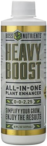 Best All-In-One Plant Enhancer: Boss Nutrients HEAVY BOOST - Increase Weight and Yield - Improve Plant Immune System - Robust Flowering (8 FL OZ (237 mL))