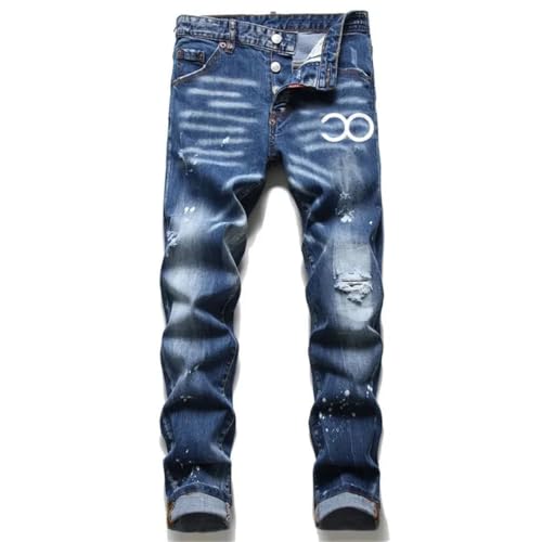 Men's Ripped Long Jeans Quality Stretch Slim Skinny Jeans