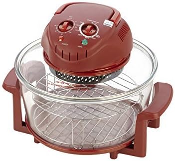 12 Qt. Capacity Halogen Stainless Steel 7 Speed Tabletop Oven, Red by Fagor America