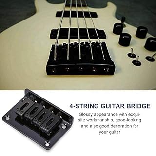 4 Cordes Pont Fixe Pont de Selle Rigide Pièces de Rechange pour Guitare à Cigare, Guitare électrique, Basse électrique… - Les Beatles, Paul McCartney, John Lennon, RIngo Starr, George Harrison 4 Cordes Pont Fixe Pont de Selle Rigide Pièces de Rechange pour Guitare à Cigare, Guitare électrique, Basse électrique… – Image 3