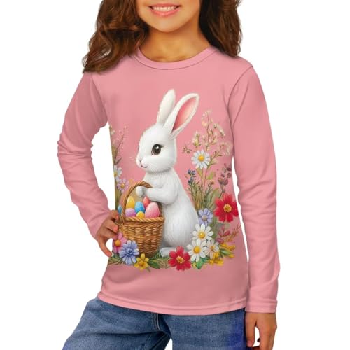 Long Sleeve T-Shirt for Girls 3-16T Casual Pullove Tops Kids Crewneck Graphic Tees Shirt Girl Holiday Outfits4