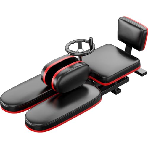 Leg Stretcher, 0-210°Adjustable Split Machine, Heavy Duty Steel Frame Equipment Splits Machine with Mute Roller & Mute Rollereg, Stretching Training Machine for Relieving Leg Muscle, Home Gym