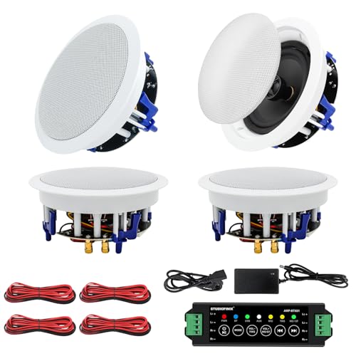 STUDIOFINIX 6.5 Inch Bluetooth Ceiling Speakers 640Watts 2-Way Great for